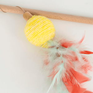 Juguete caña mascota combi