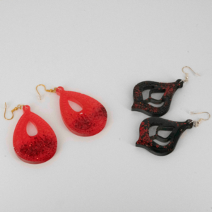 Pendientes resina