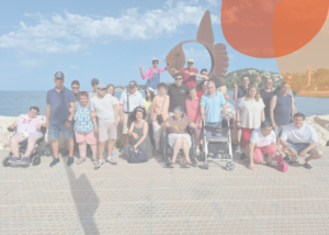 Usuarios con discapacidad intelectual de Fundación Amanecer durante un viaje a Dénia